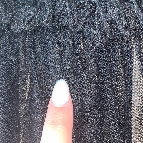 Anthropologie x Zeta Size 2 Tali Black Mesh Mini Dress - Picture 11 of 11